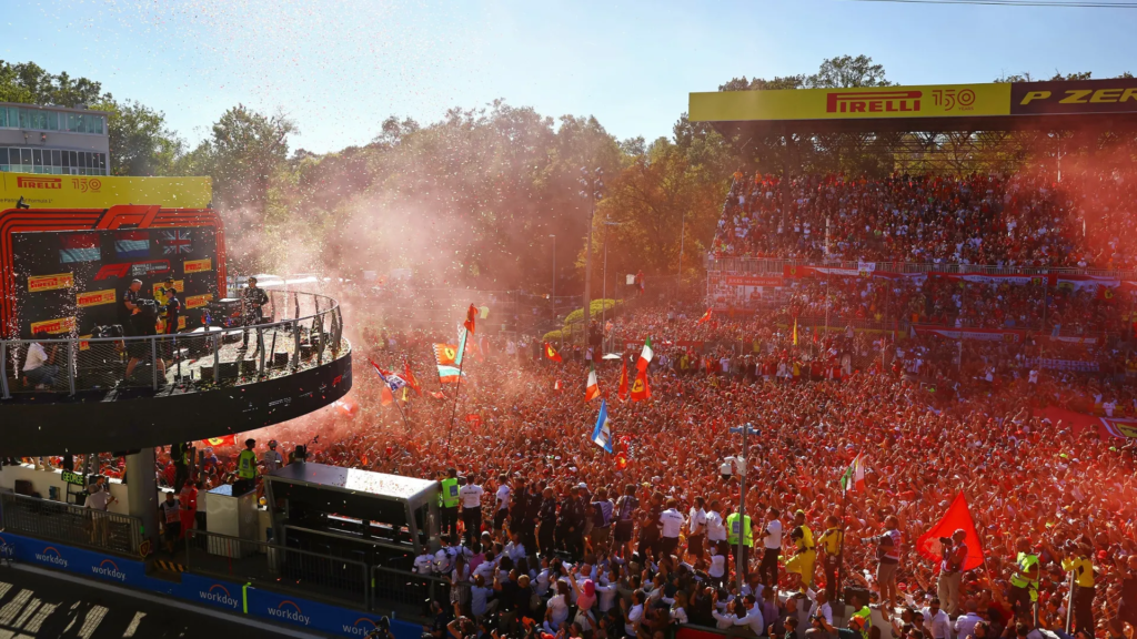 f1 italian grand prix podium at monza circuit f